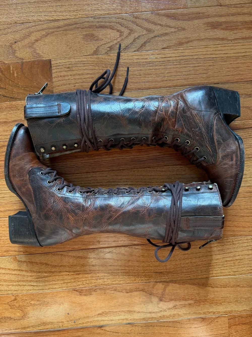Freebird by Steven Grany Tall Leather Boots Cognac 7